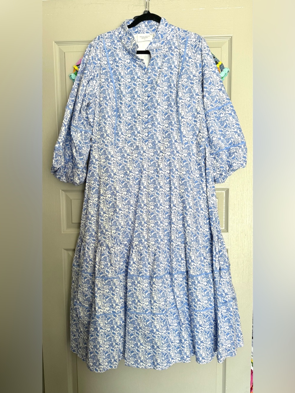 HYACINTH HOUSE Baby Blue Ditsy Floral Hillsborough Dress - Picture 5 of 8
